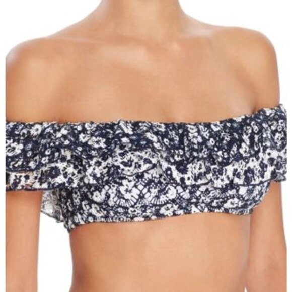 POLO Ralph Lauren Isle Ditsy Crochet Off Shoulder Bikini Top - Picture 1 of 6